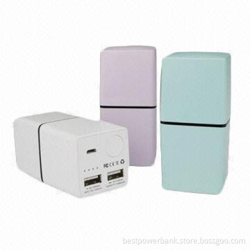 Class A Li-ion Battery Dual USB with 10,400mAh High-capacity Power Bank